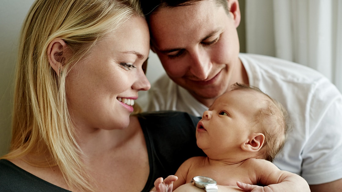 parents with baby